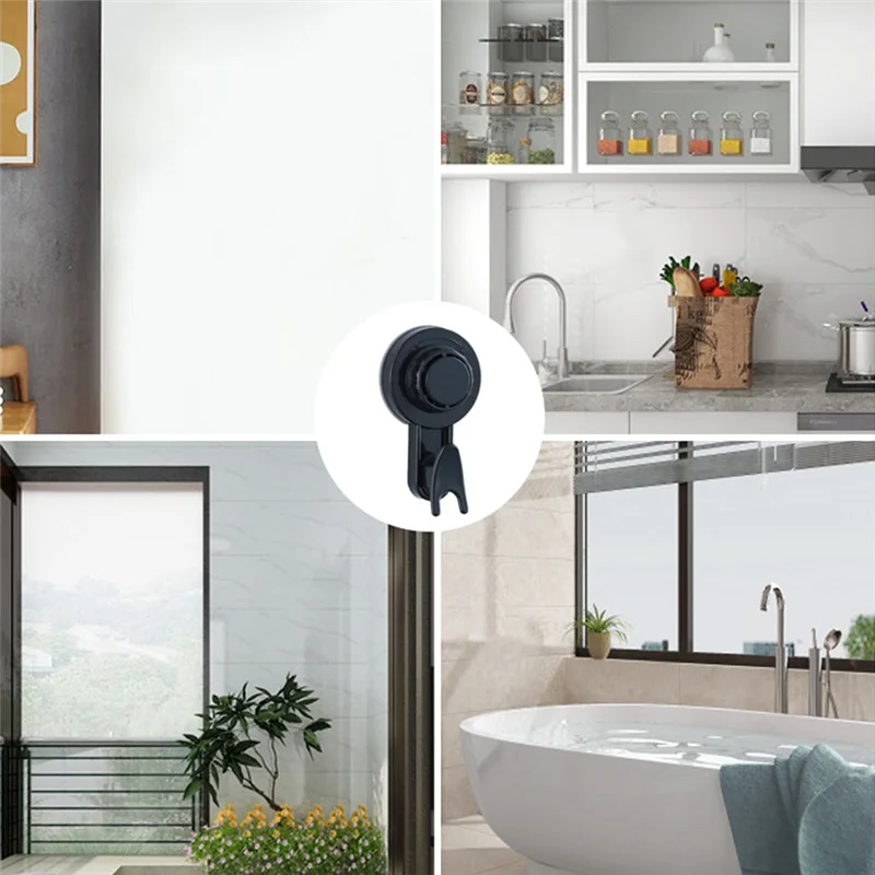 AT13 1 Pcs Shower Hook Heavy Duty Suction Cup Shower Hooks Bathroom Suction Hooks Reusable, Waterproof Hooks
