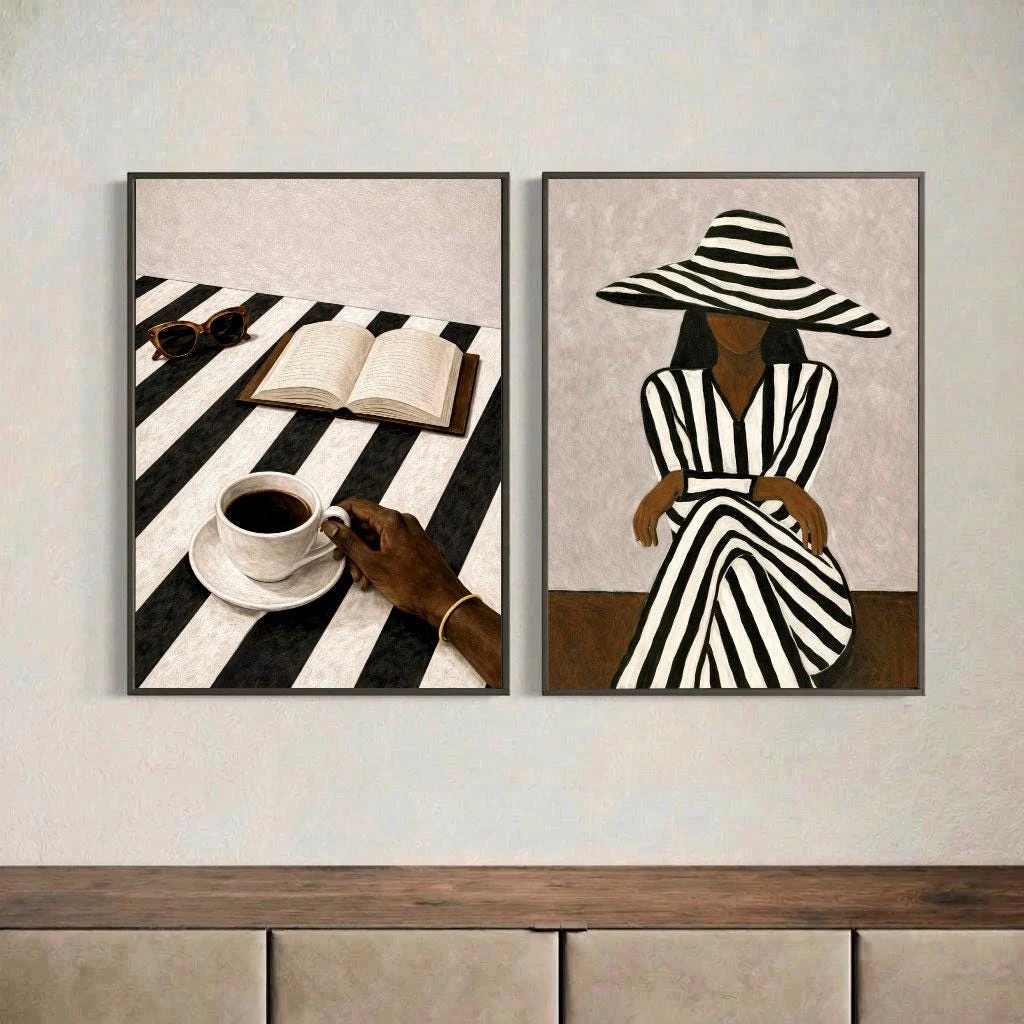 Coffee And Tea Lyrics - 2pcs Minimalist, Stylish, Elegant Black Women's