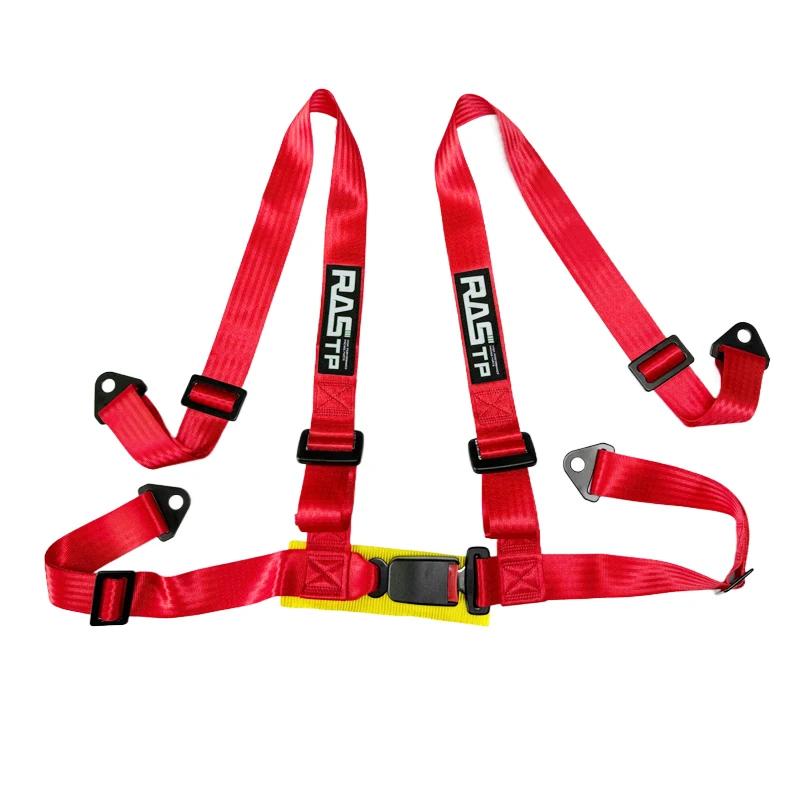 Racing 4 Point Bolt Mounting Universal Seat Belt Safety Harness Strap Sport Harnescar Accessories Interior Protector Seat Belt