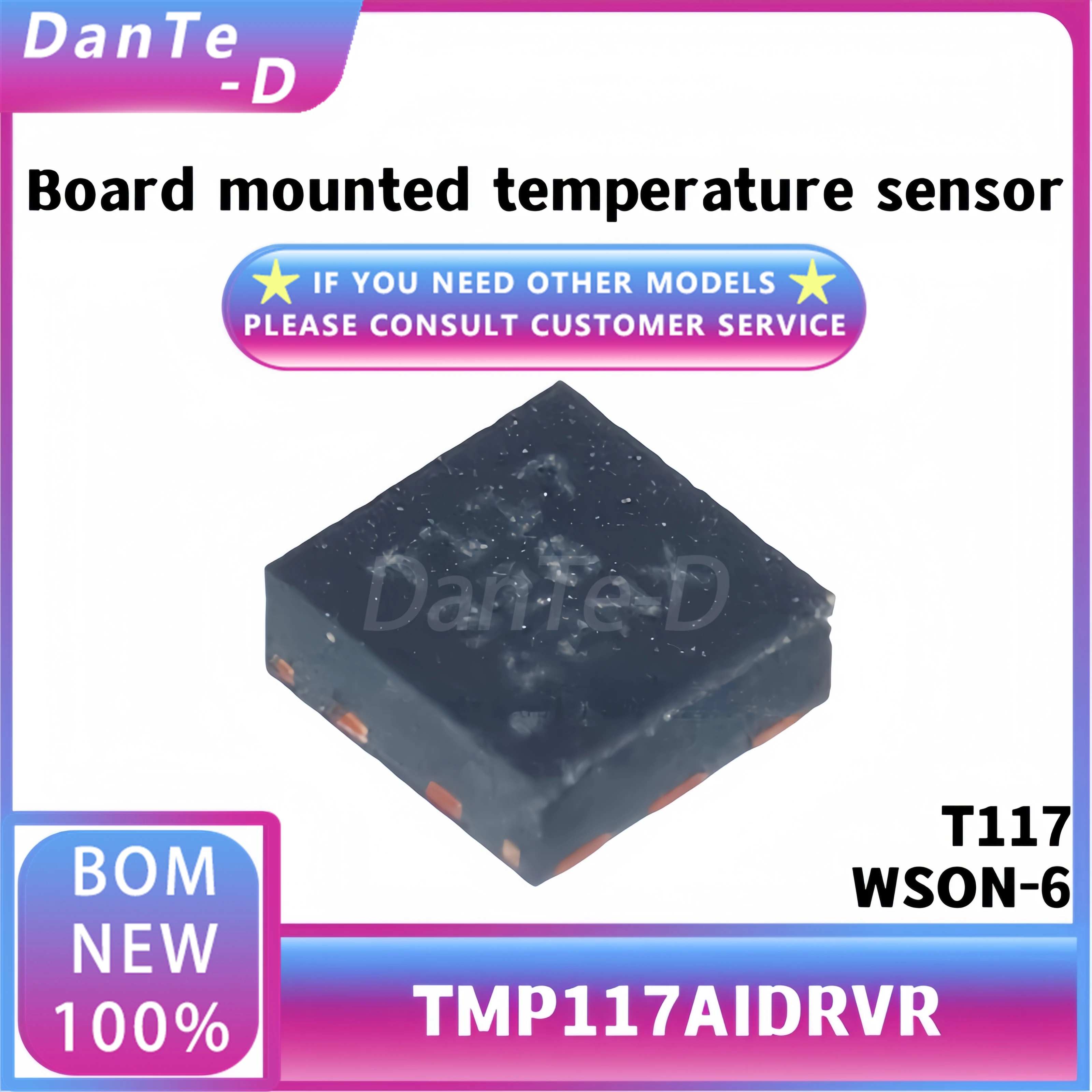 TMP117AIDRVR WSON-6 Silkscreen T117 Digital Temperature Sensor Chip Original Authentic