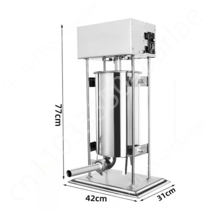 Vertical Electric Sausage Stuffer For Home 15L Home Appliance for Hot Dog Stainless Steel Filler Maker With 4 Nozzles
