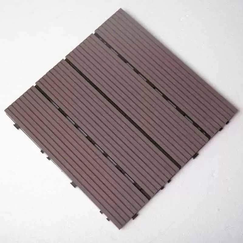 Cheap Price WPC Click Interlocking Decking Tiles Waterproof Square Outdoor Garden Bathroom Kitchen Park Swimming Pool Basement