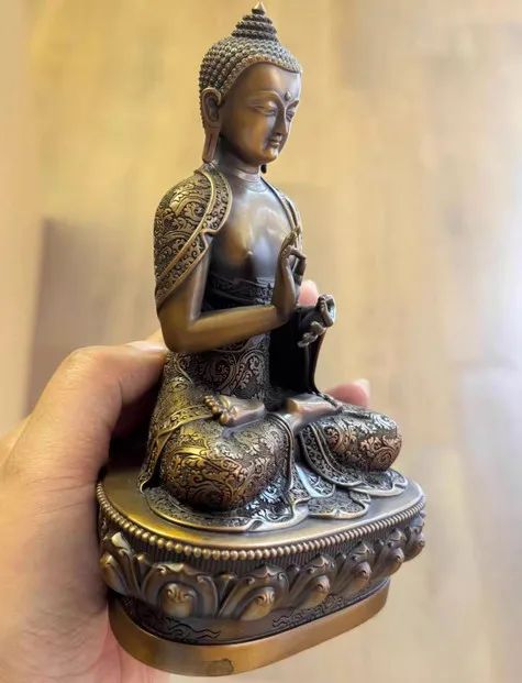 15CM Tibet Dipamkara‌ Buddha Copper Statue