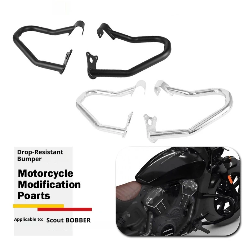 For Indian Scout Bobber 32mm Crash Bar Engine Guard Front Highway Bar 2015-2026 No-Drill Accesorios Moto