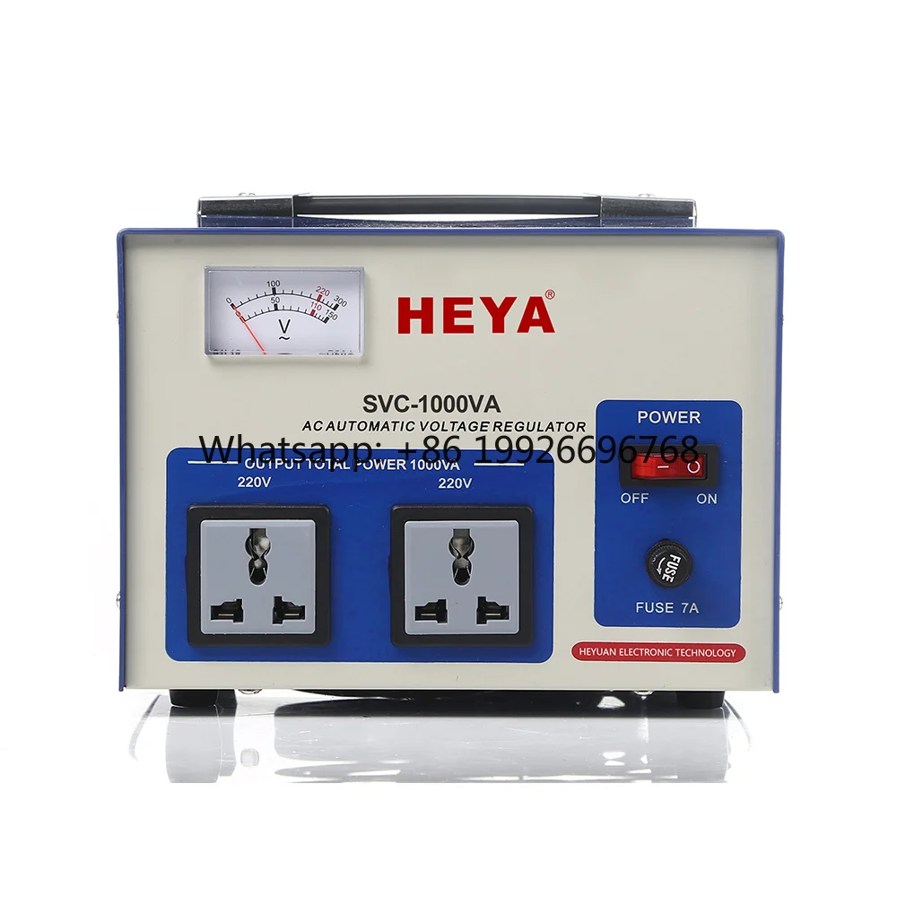 

Best-Selling SVC-1000VA Single-Phase Servo Motor Control Voltage Stabilizer Regulator High Output AC Current Meter Display Total