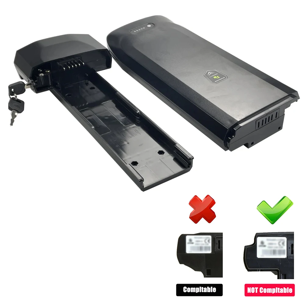 36V13AH Cargo Rear Rack Ebike Battery 15Ah 17.5Ah 48V 12.8Ah 14Ah for Joycube Toplife E-4600 Pendleton Amigo E-Active Ebike