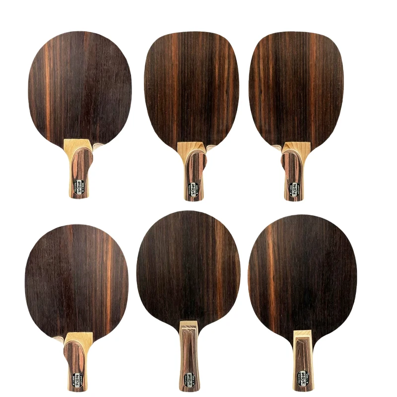 7Ply Table Tennis Racket 5 Wood 2 Carbon Ebony Top Layer Ping Pong Paddle Shenlongmu Japanese&Chinese Penhold Table Tennis Blade