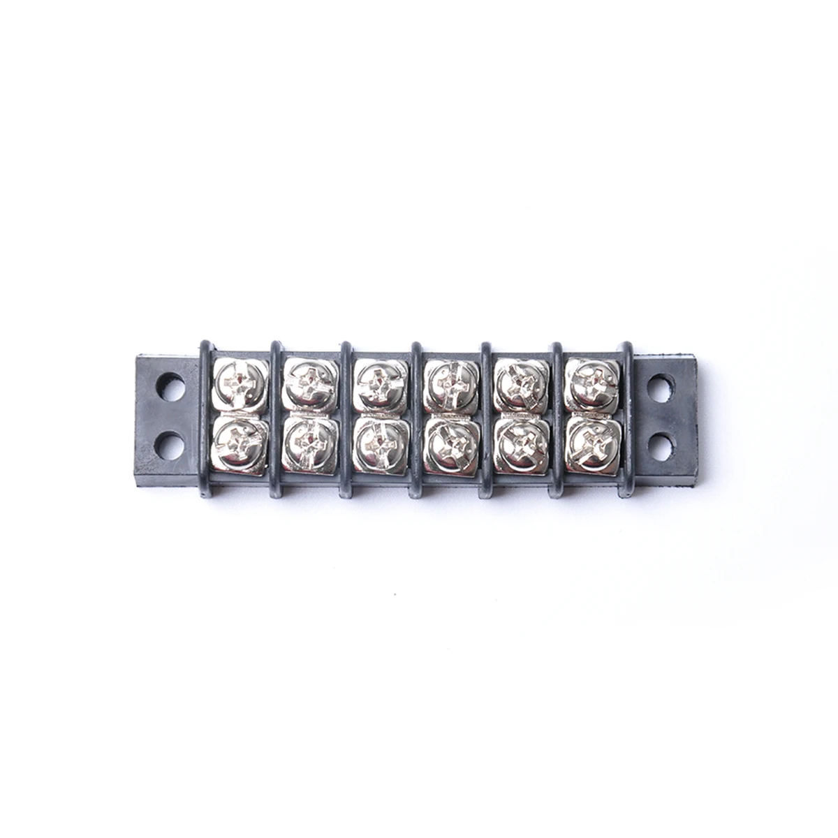 

Double Row Terminal Block 2x6 Position Double Row Wire Screw Connector Electric Barrier Terminal Strip Panel Block