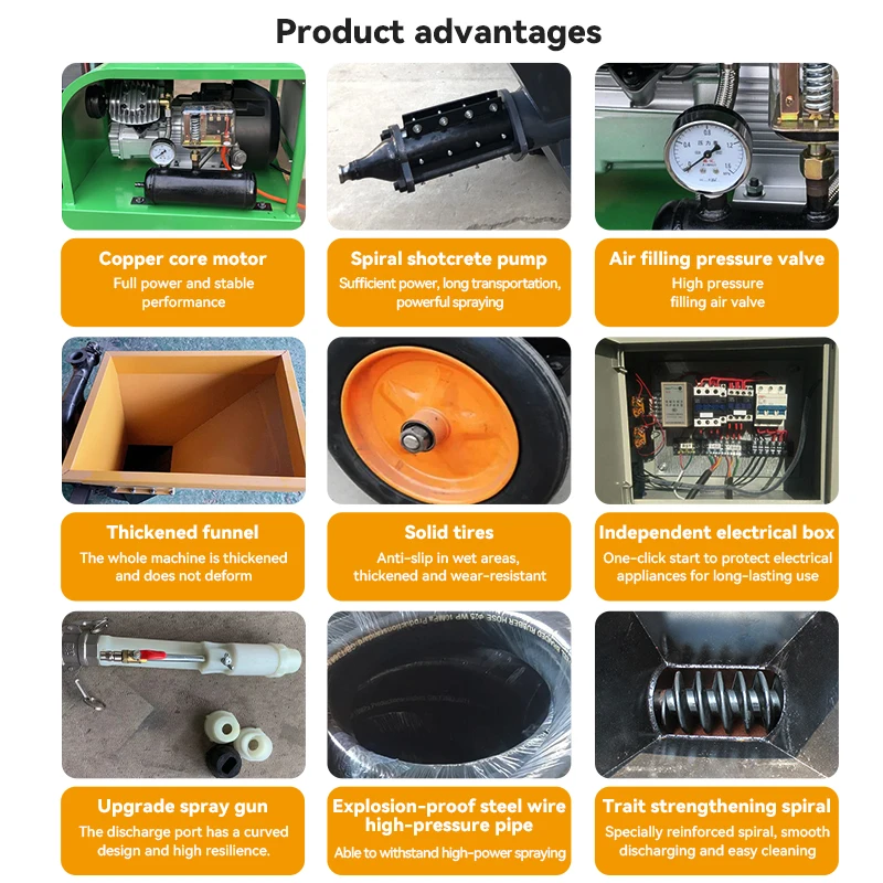 Concrete Mortar Injection Machine Automatic Mortar Gypsum Wall Plaster Machine Mortar Spray Machines