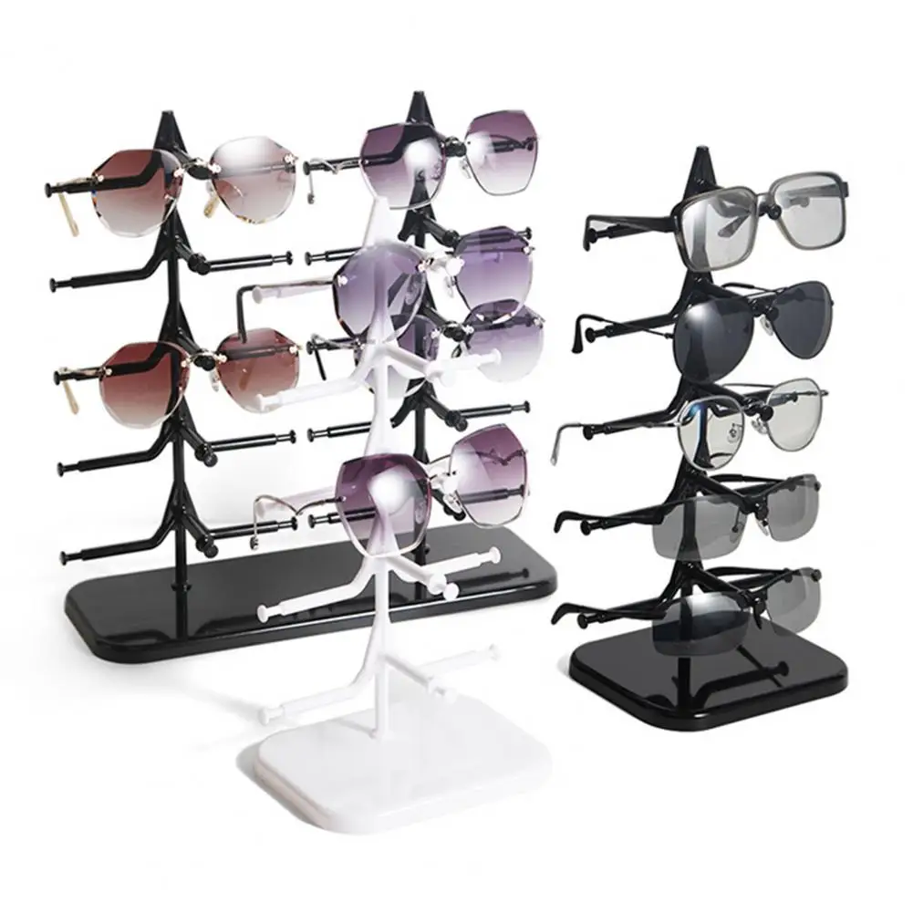 Glasses Storage Rack Heavy Duty Sunglasses Organizer Rack Space-saving Eyewear Display Stand 5/10 Pairs Glasses Storage Holder