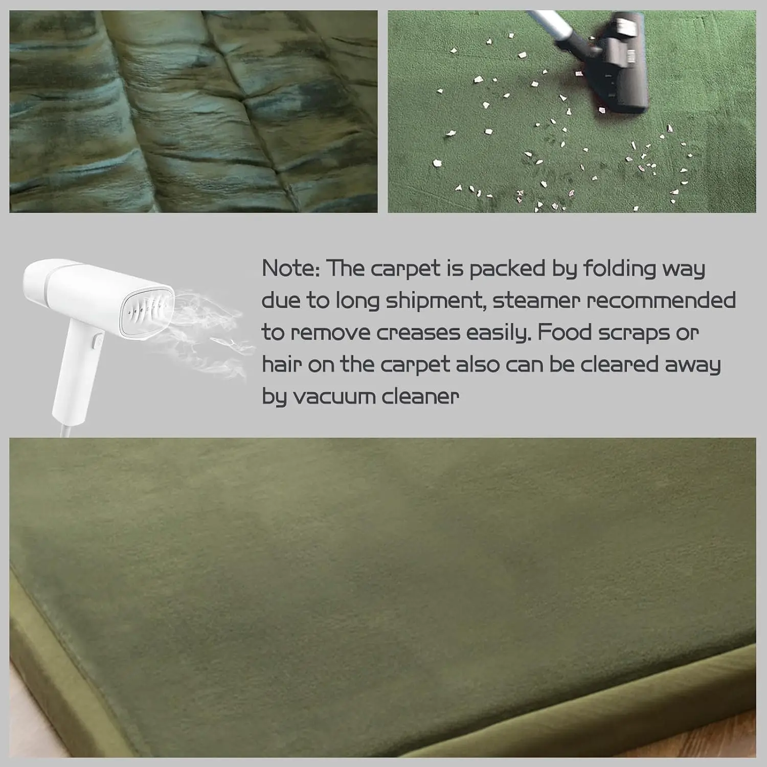 Soft Thickened Living Room Carpets Coral Velvet Solid Color Floor Mats Machine Washable Children's Crawling Blanket Bedside Rugs