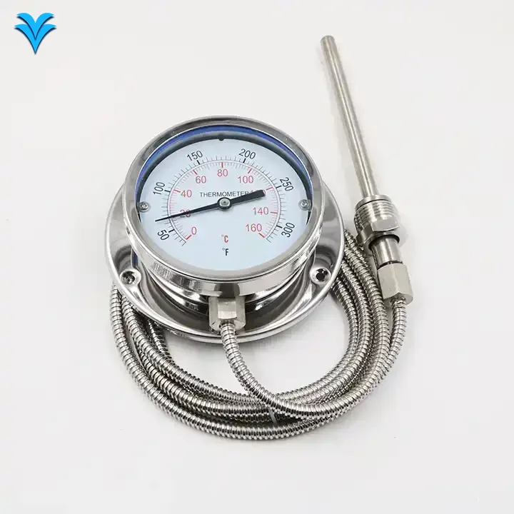 

Industrial Capillary Oil Level Temperature Gauge Thermometer with Capillary