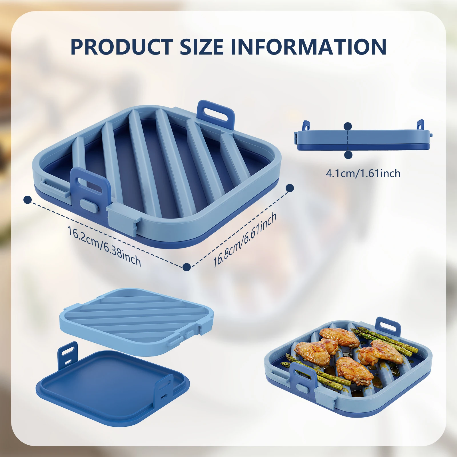 6inch Silicone Roast Rack Air - огляд і ціна Kitchen And Baking Equipment