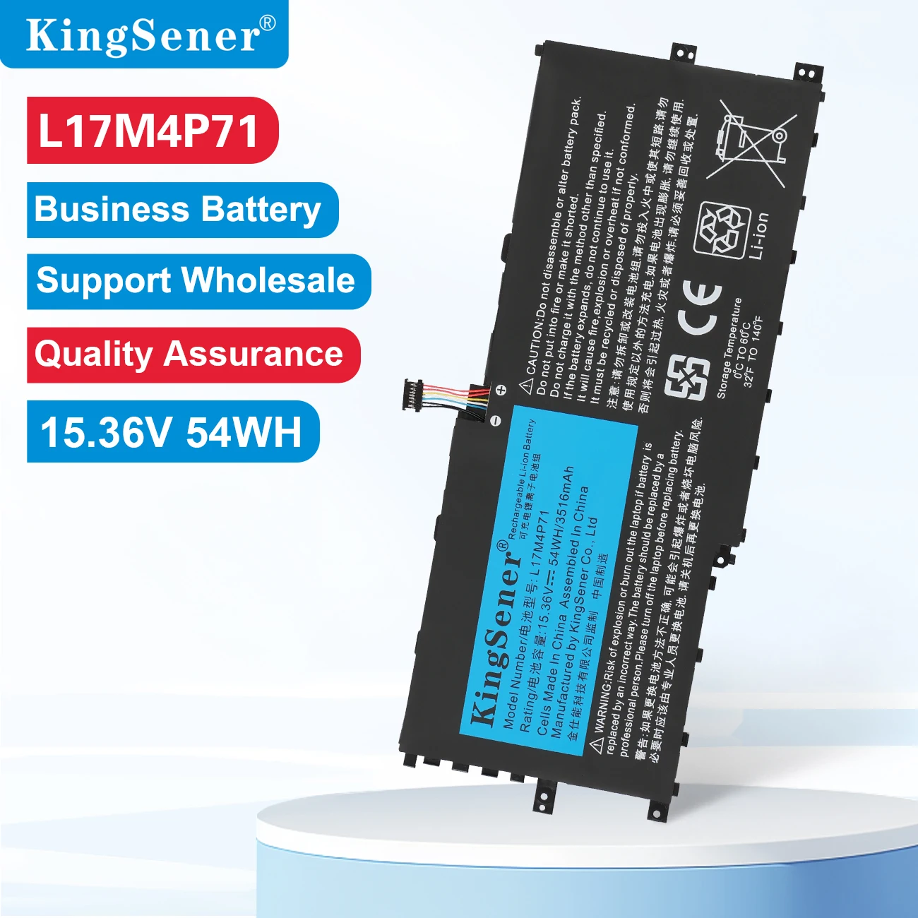 

KingSener L17M4P71 L17C4P71 Аккумулятор для Lenovo ThinkPad X1 Yoga 3-го поколения 2018 серии L17M4P73 SB10K97638 01AV499 01AV474 54WH