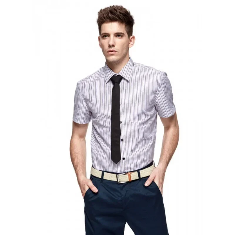 Corbata de seda de poliéster 100% pura hecha a mano para hombres, cuello estrecho a rayas, accesorios de corbata casuales de Cachemira fina, alta