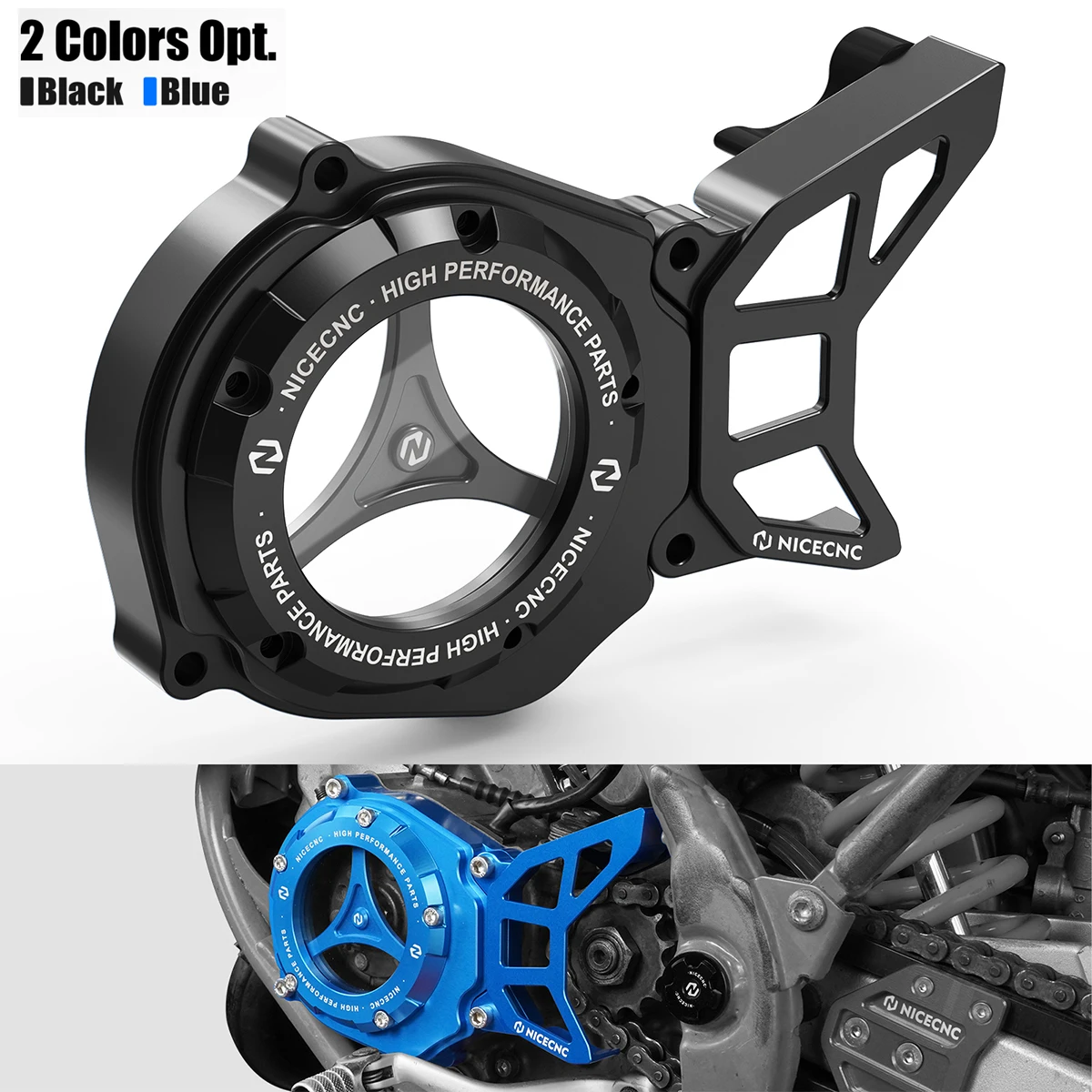 

For Yamaha YZ85 YZ 85 2002-2023 Motorcycle Motor Cover Sprocket Cover Guard Kit Aluminum YZ65 YZ 65 2018-2023 YZ80 1993-2001