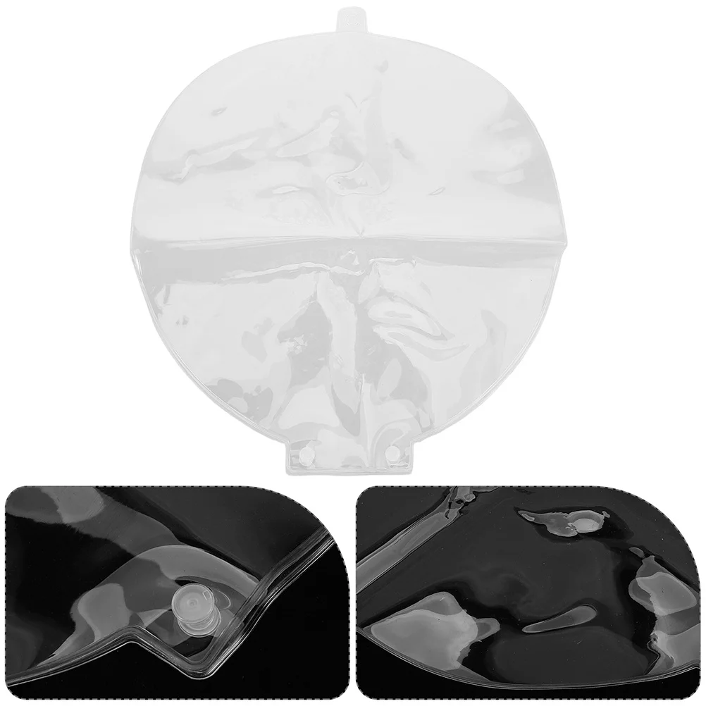 

PVC Hand Fan Cover Protector 2pcs Transparent Round Sleeves for Summer Events Foldable Storage Bag Lightweight Travel Pouch