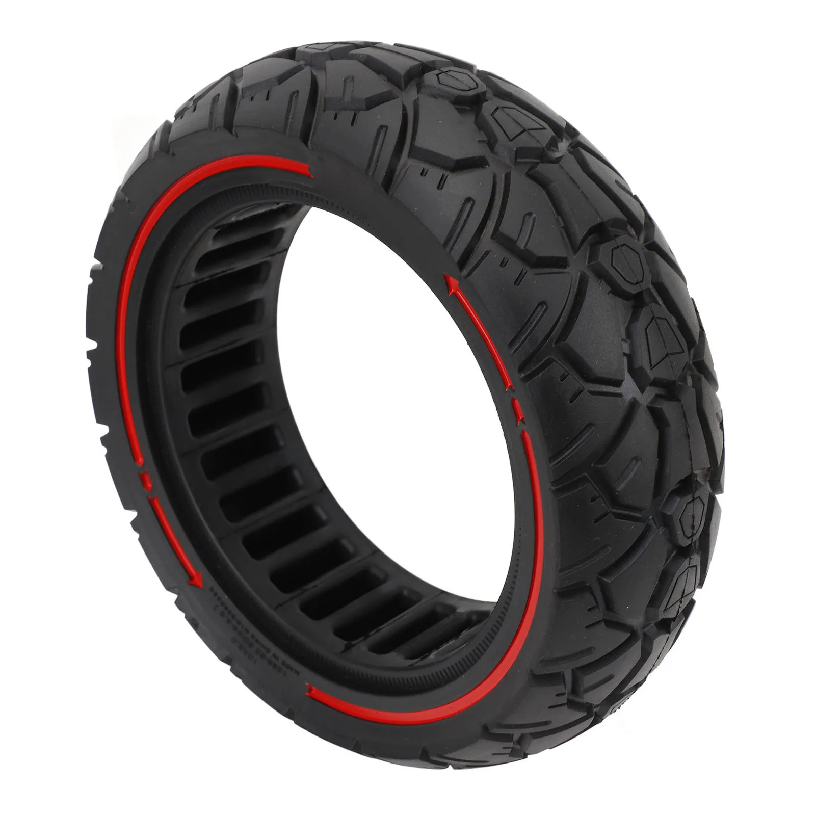 Scooter Solid Tire 10in 10x3 255x80 80/65‑6.5 Red Line Universal for KUGOO Electric Scooter Replacement Wheel