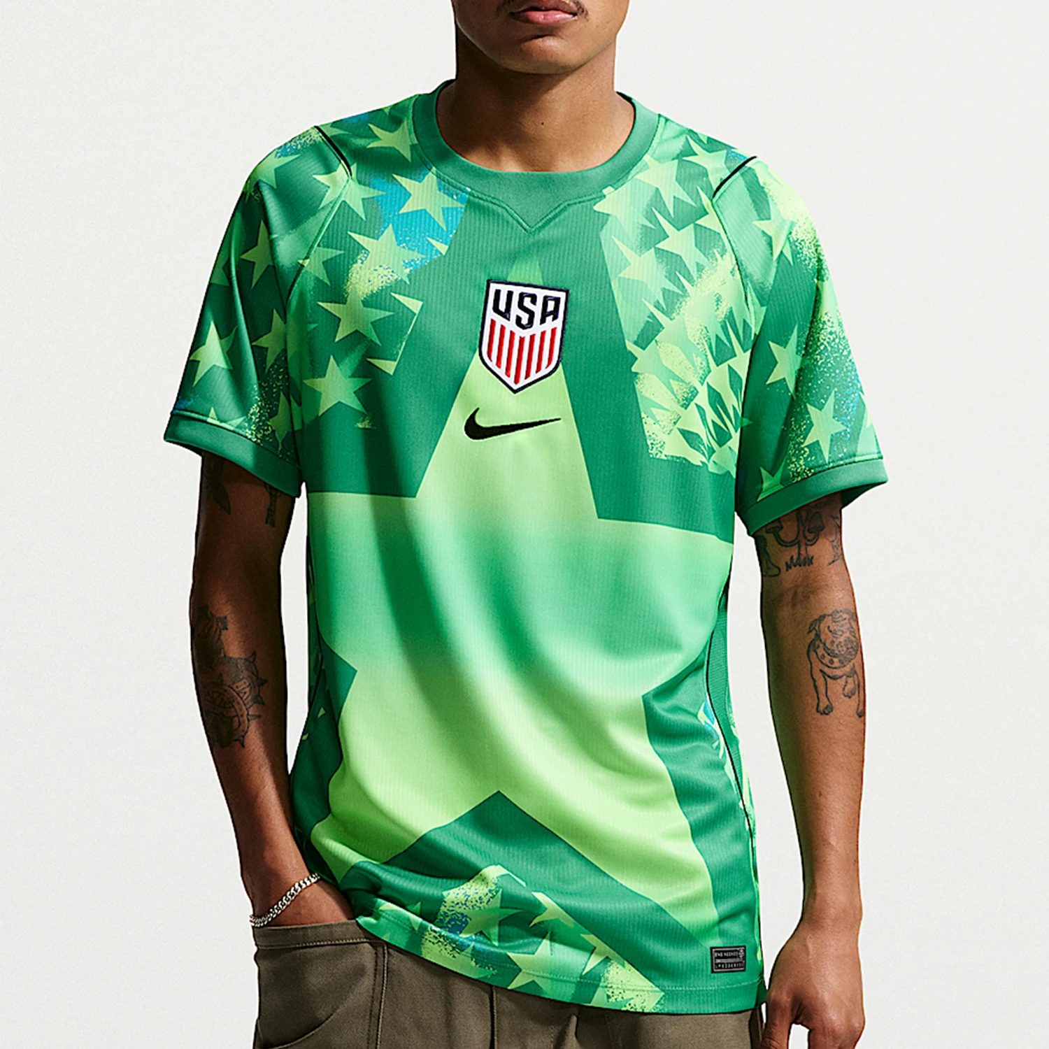 Nike Authentic Comfortable Spring Men's Printed Loose Football Shirt IB5343-324