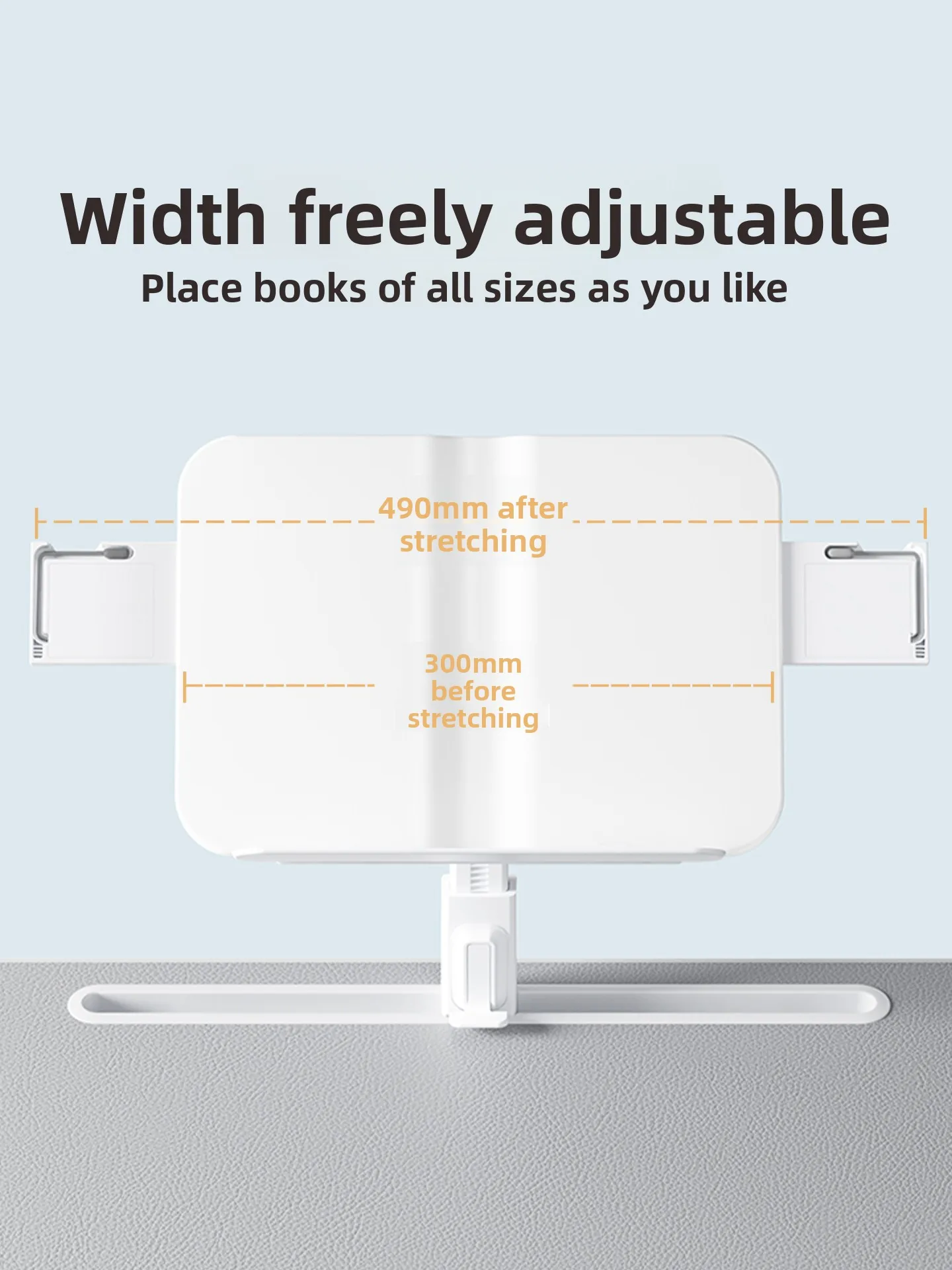 Ergonomic Bed Study Desk Foldable Computer Table for Dorm Reading Writing with Book Stand Adjustable