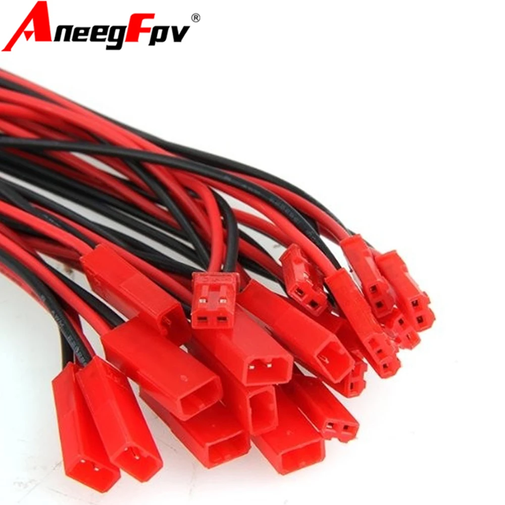 10CM/15CM/20CM For RC Lipo Battery Car Boat Drone Airplane female/male socket plug connection wire LED male and female plug
