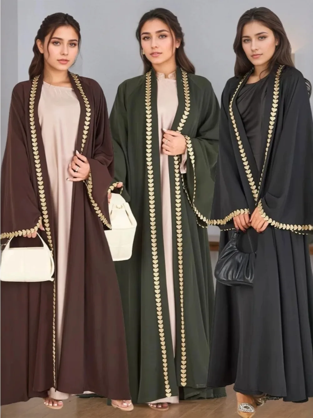 Maroc Ramadan Eid musulman Abaya pour les femmes fête Cardigan robes ceintures robes Jalabiya dubaï caftan longue Robe Abayas 2025