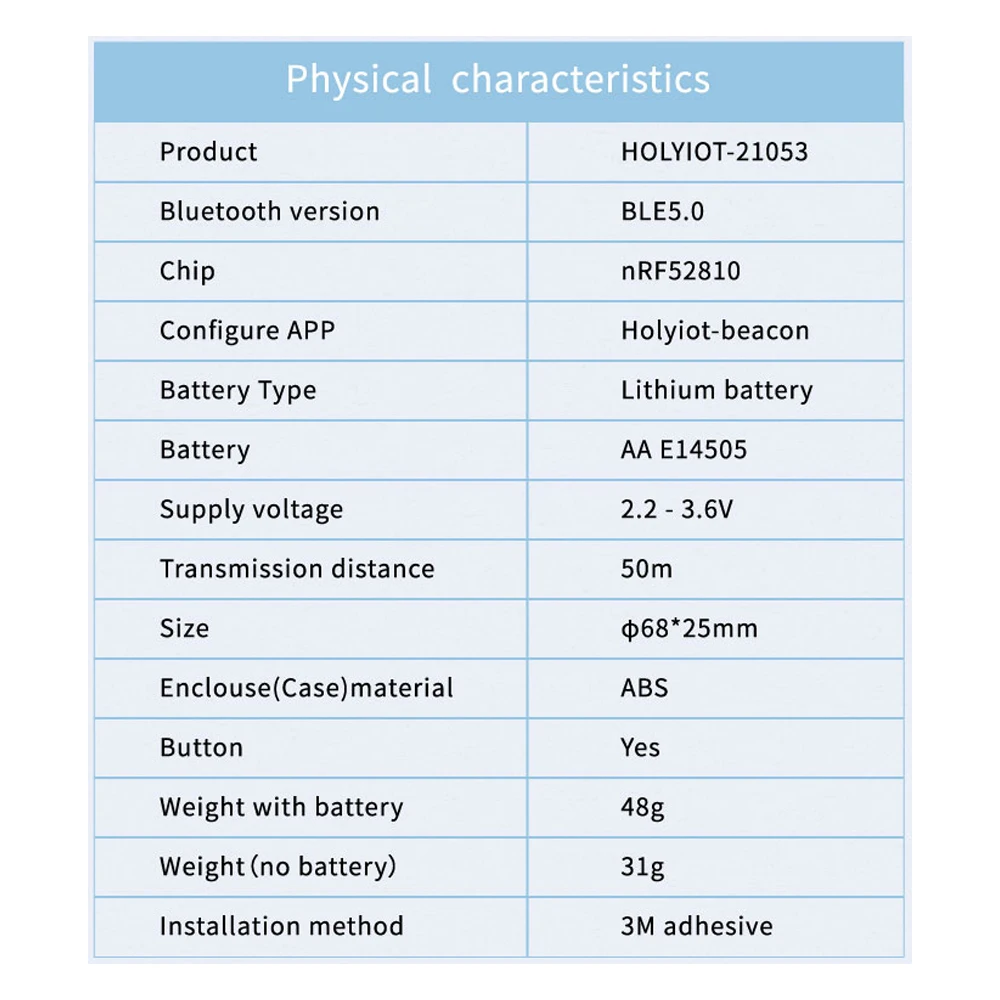 Holyiot nRF52810 beacon tag ble Bluetooth 5.0 Low Power Consumption Module beacon