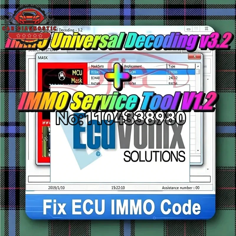 2026 hot selling newest IMMO Universal Decoding 3.2 with free keygen Car diagnostic software link   EcuVonix 3.2 Unlimited Crack