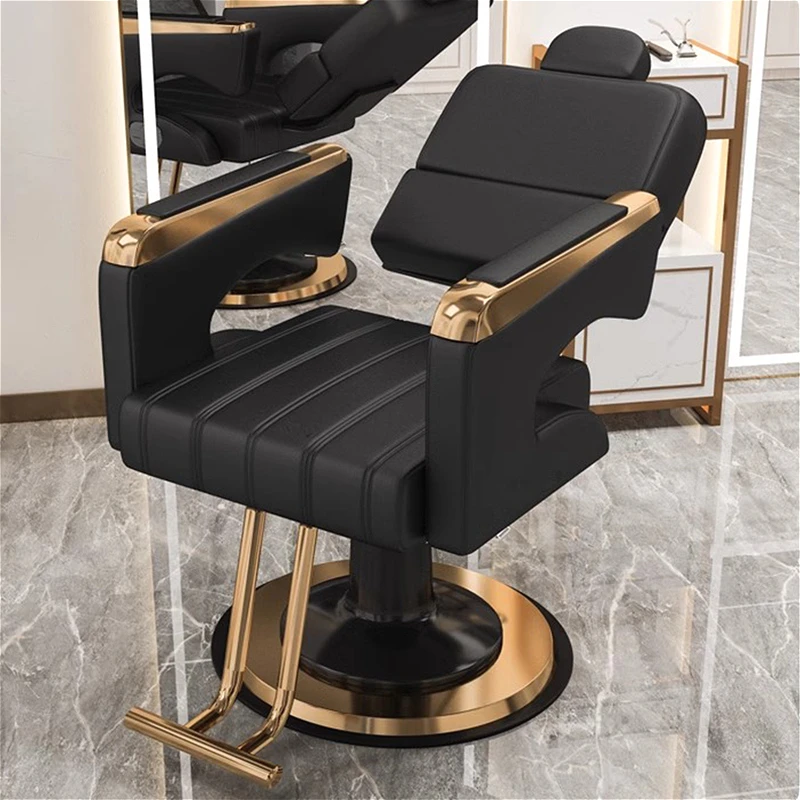 Modern Simple Barber Chairs Online Celebrity Hairdresser Professional Perm Barber Chair Hair Dyeing Salon Furniture Cadeira FYBC