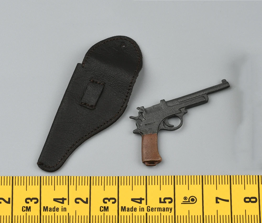 Modelo de pistolera de cuero para figura de acción, AL100035, serie WWII, Oficial General de Alemania P38, escala 1/6, línea de alerta