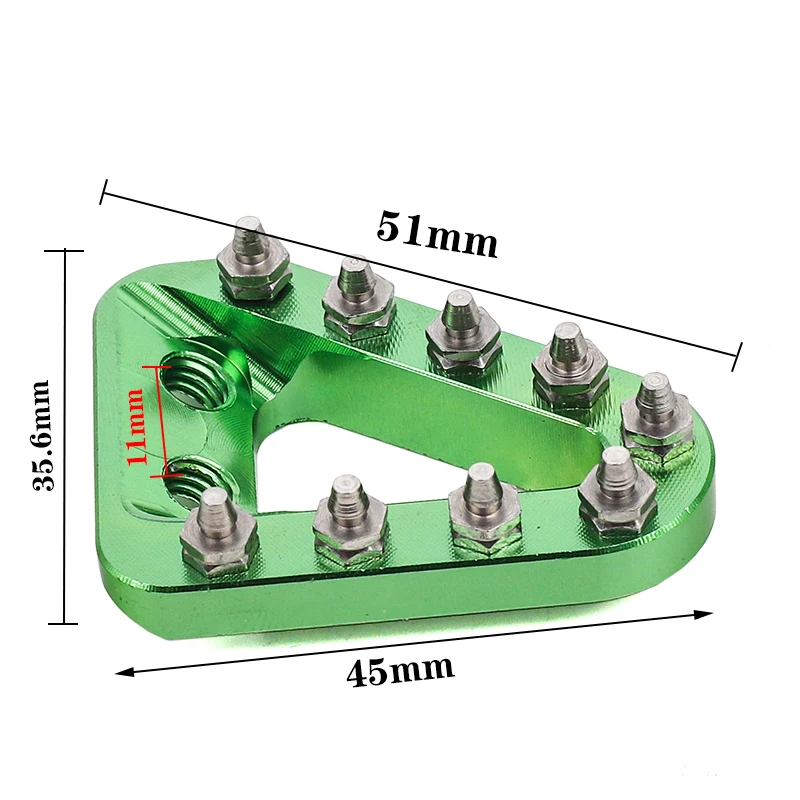 Motorcycle CNC Rear Brake Pedal Step Plate Tip For KTM XC XCW SXF EXC EXCF TPi 6D For Husqvarna TE FE TX FX TC FC 2015 16-22