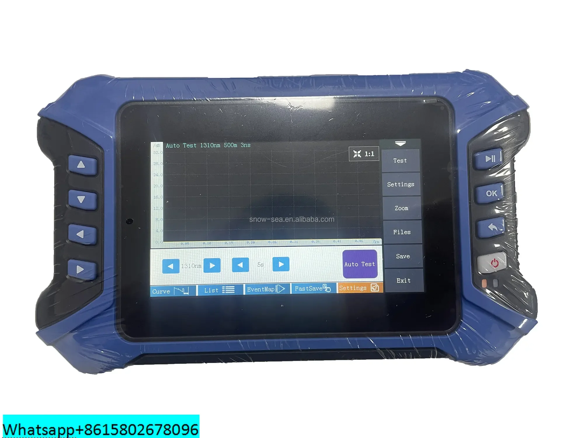 3302N 1310/1550nm 32/30dB 100KM 9 Functions in 1 Device Type Touch Screen OTDR