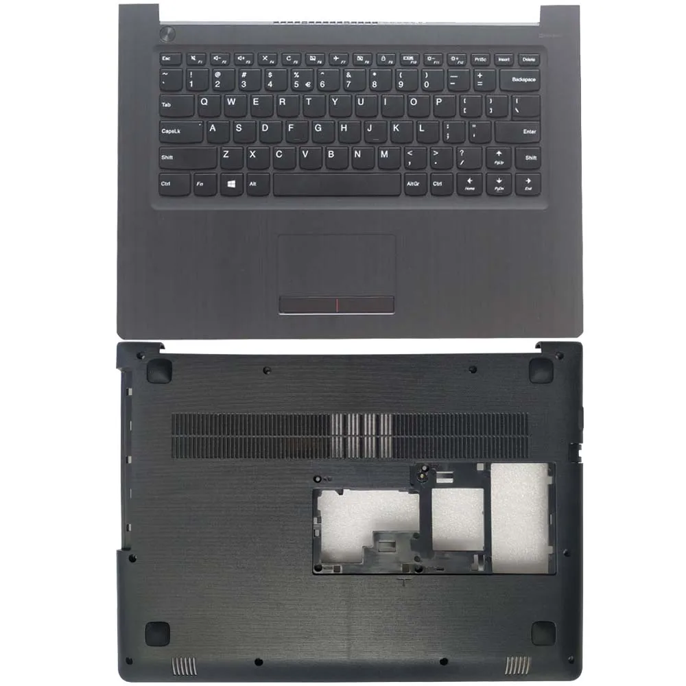 Nowa klawiatura US dla Lenovo Ideapad 310-14 310-14isk z podpałkami górna osłona Touchpad/dolna obudowa podstawy