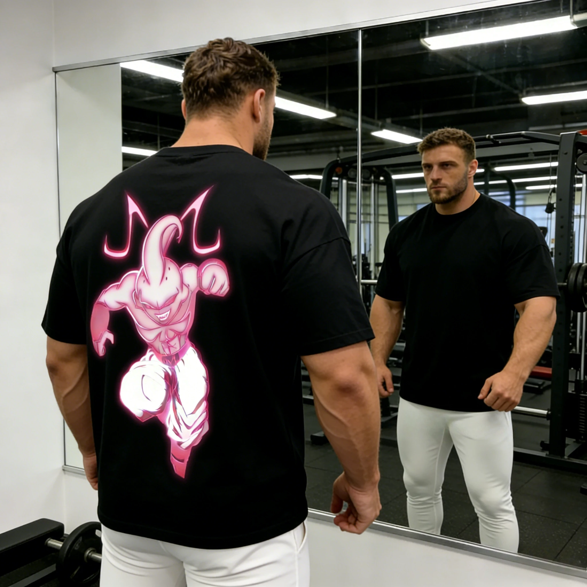 2026 Sommer Dragon Ball Retro Gym Herren Heavy Cotton T-Shirt - 100% Baumwolle, Modisch Oversized, Fitness, Streetwear, Unisex & Kinder