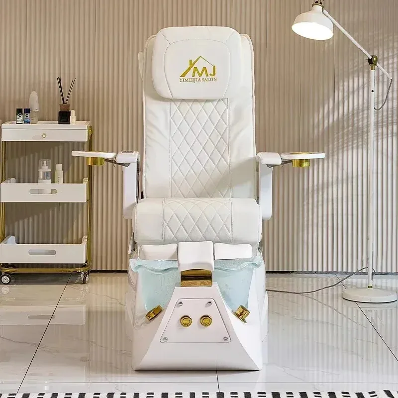 Modern Electric Reclining Massage Pedicure Chair Nail Salon Manicure Foot Spa Chair Comfortable 2025 Model
