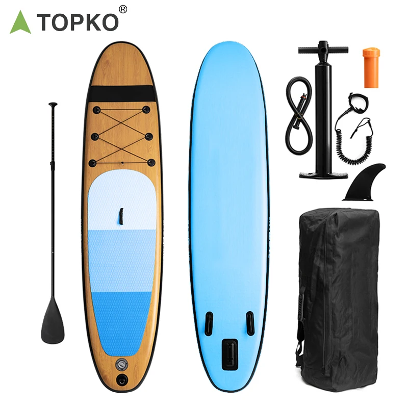 

TOPKO Can drop shipping and OEM paddle board adult children stand-up SUP water ski inflatable surfboard