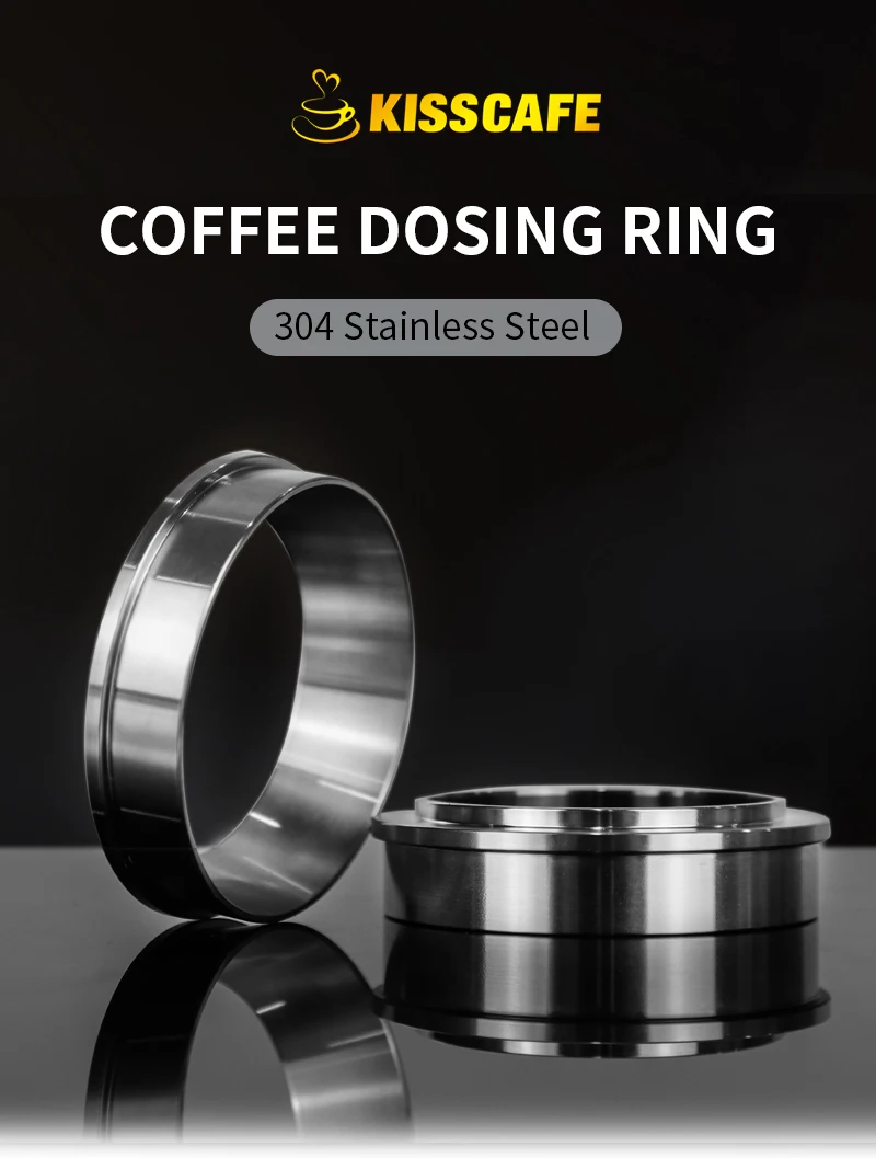 57 MM 57,5 MM Kaffee Dosierung Ring 304 Edelstahl Für Lelit Trichter Siebträger Kaffee Zubehör Espresso Barista Werkzeuge – Detail 4