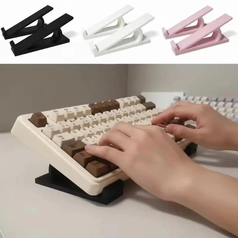 1 Pair Portable Keyboard Risers Adjustable Computer Desk Riser Accessories for Comfortable Typing Experience