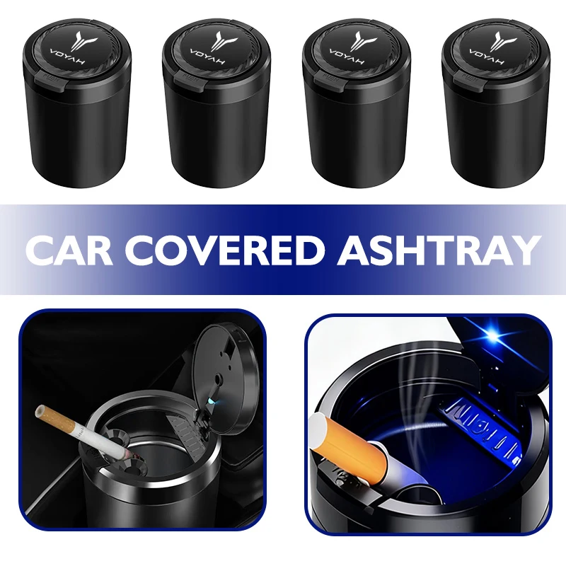 Cendrier de voiture Portable LED pour Voyah, accessoires d'intérieur automobile, Dreamer gratuit Courage Passion 2021 2022 2023 2024