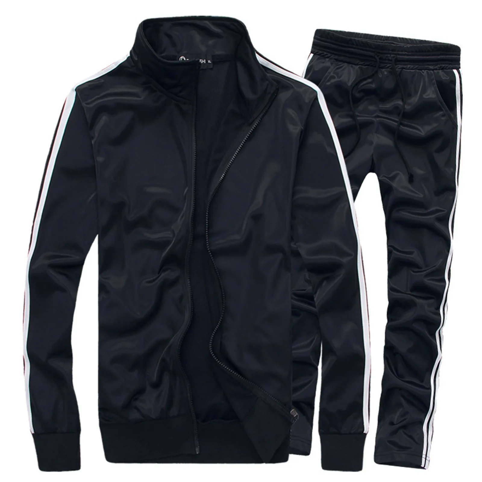 Men\'s Sets Sportswear Autumn 2 Piece Sets Sports Suit Men Jacket + Pants Sweatsuit Male Jogging Sporting Training Tracksuit Men