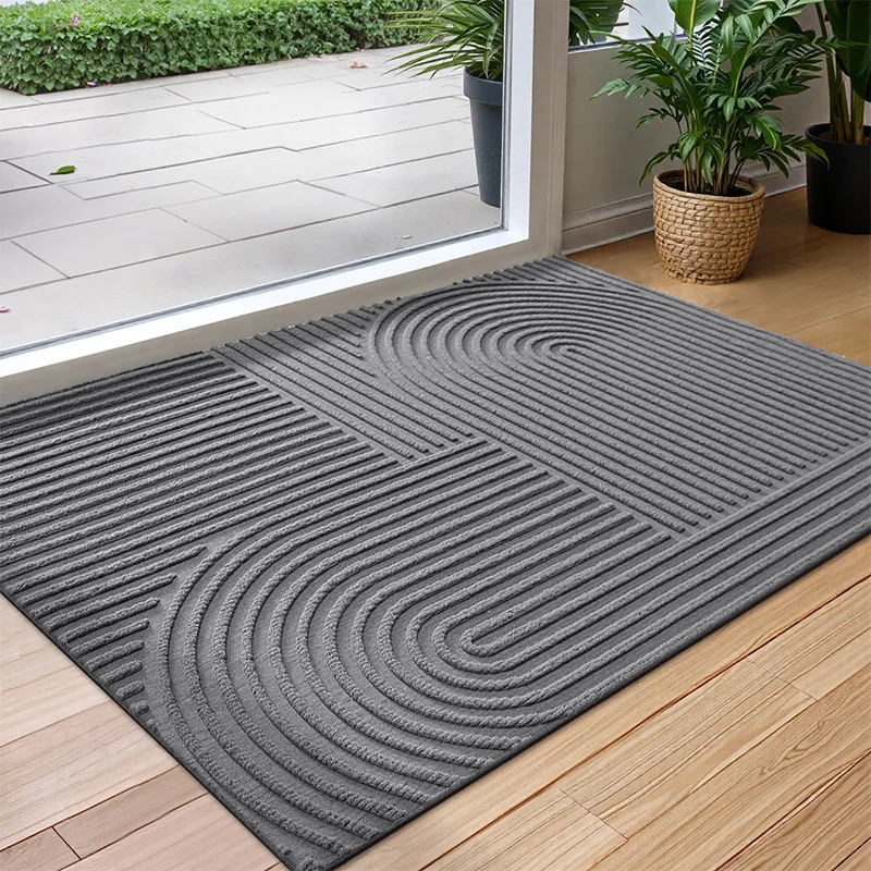 Polyester Rubber Doormat, Outdoor Door Mat, Anti-slip Floor Mats, Water-absorbent, Quick-drying, Dust-repellent, Mildew-proof