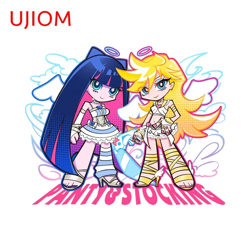 UJIOM Panty & Stocking Anime Waifus Wall Sticker Trendy Personality Occlusion Scratch Graffiti Decal Waterproof Vinyl Material