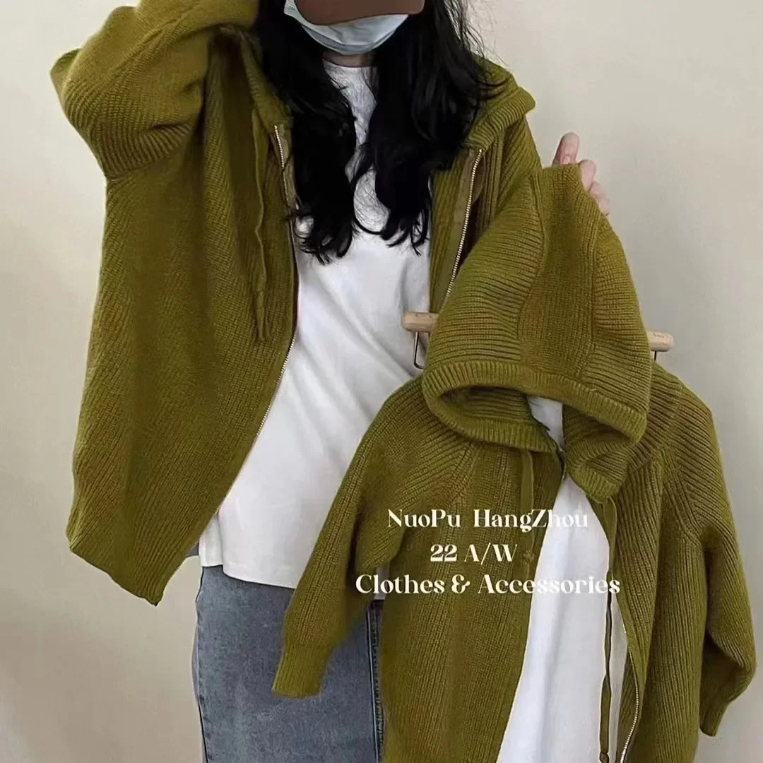 

Family Matching Autumn Winter Hooded Sweater Mother Daughter Sweater Children Girl Sweater Outwear Knit Jacket Family Look