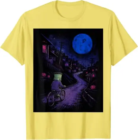 Frankenstein auf Fahrrad Halloween Fahrrad Radfahren T-Shirt Y2k Fahrradtour Vollmond Radfahren Gruselige Geschenke Grafik-T-Shirt Geschenke – Detail 19