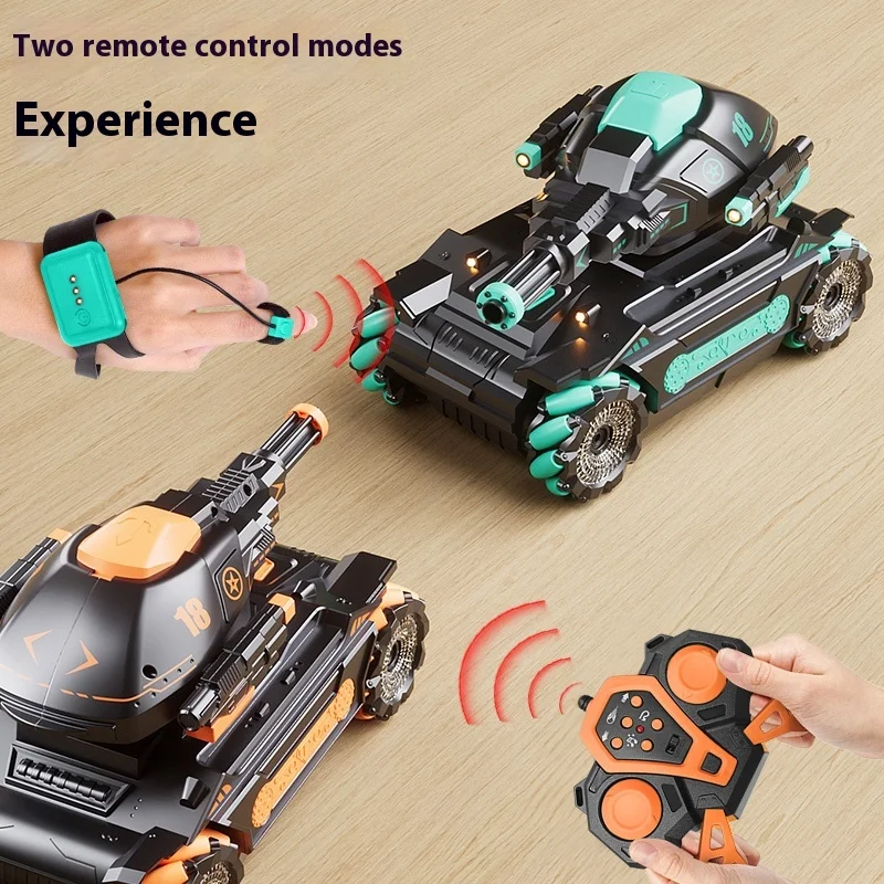 2.4g Multiplayer Competitive 4wd Off Road Gesture Sensing Multi Directional Driving Remote Control Tank Model Boy Toy Gift