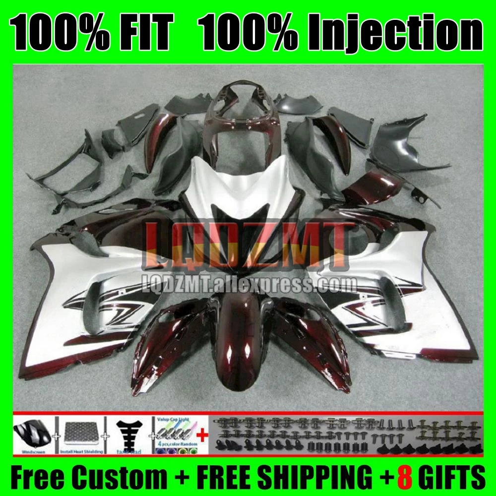 Fairing For SUZUKI Hayabusa GSXR1300 08 09 10 Dark red 11 12 13 14 28No.4 GSXR 1300 GSXR-1300 2015 2016 2017 2018 2019 2020