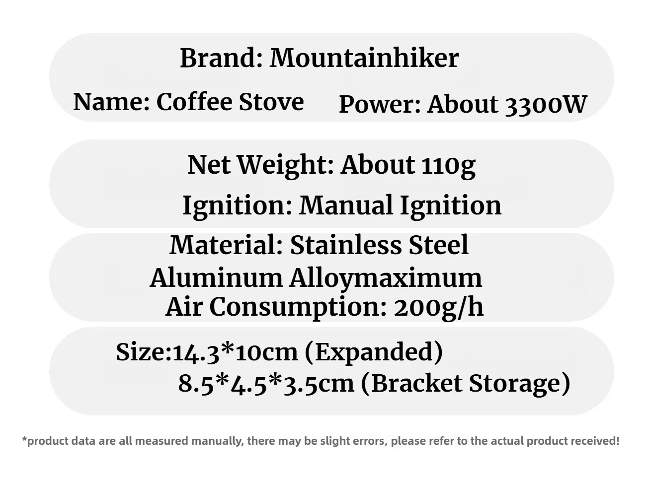 Mountainhiker Outdoor 3300W Hochleistungs-Gaskocher Mini Camping-Gasbrenner Tragbarer Picknick-Wander-Kochherd Überlebensofen – Detail 13