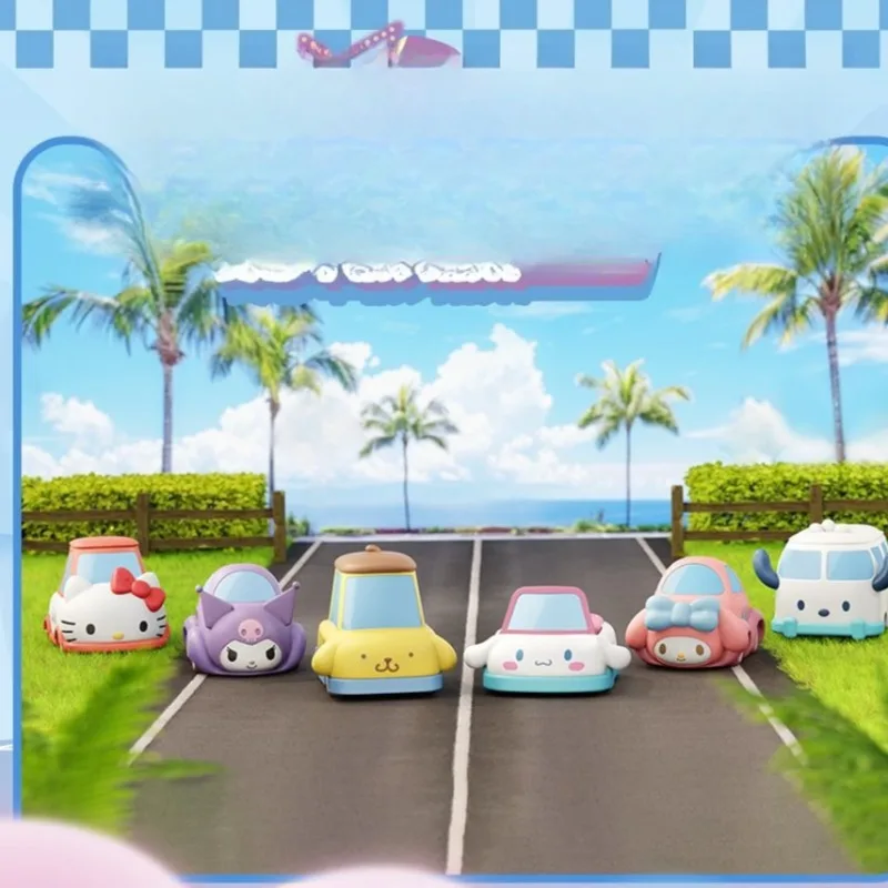 Nuevo Coche Transformable Sanrio 2026 con Figuras de Hello Kitty, Kuromi, My Melody, Cinnamoroll y Pochacco, Súper Lindo y Kawaii, Regalo de Dibujos Animados
