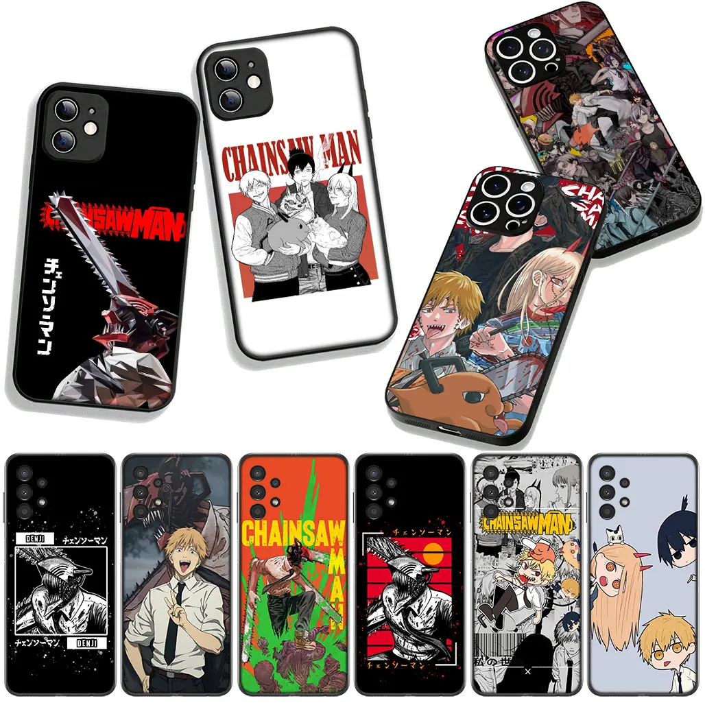 Denji Makima Tatsuki Fujimoto Chainsaw Man for Apple iPhone 15 16 14 Plus 13 12 Mini 17 Pro Max + Pro Max 16E Air Phone Case #5