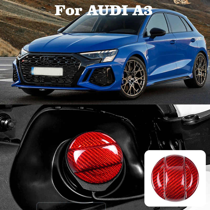 

Настоящее твердое углеродное волокно для Audi A3 S3 RS3 Q3, внутренняя крышка топливного бака автомобиля, аксессуары, наклейки 2024 2025